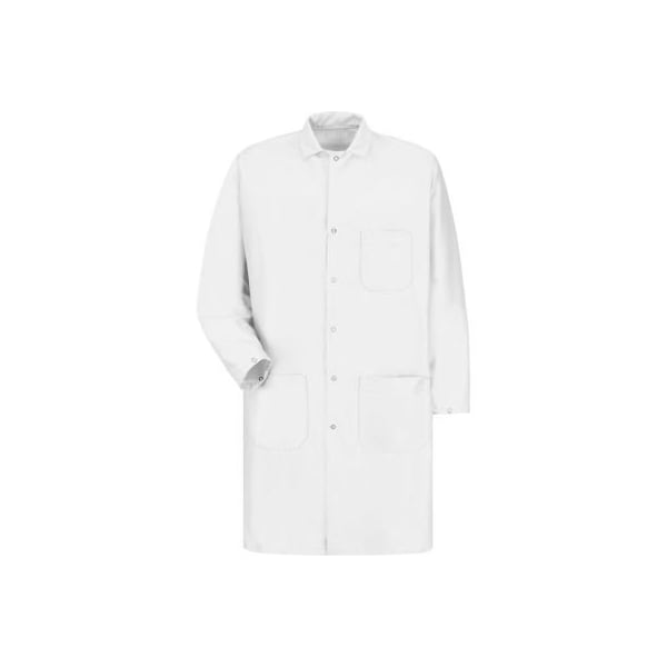Red Kap  Unisex ESD/Anti-Static Tech Coat, White, Polyester/Nylon, 3XL